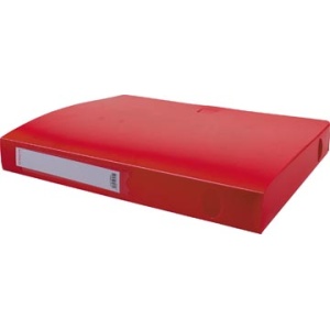 528085 5280 52808 pergamy box documentenbox elastobox elastoboxen ft a4 pp 700 micron rug 4 cm rood 3553231274742 3553231274759 4 cm rugetiket gesp handvat