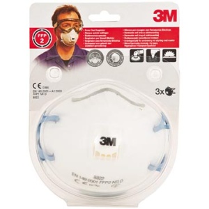 8822c3 8822 8822c 3m masker stofmasker mondmasker fijnstofmasker uitademventiel beschermingsgraad ffp2 blister 3 stuks 01059026581020 5902658102059