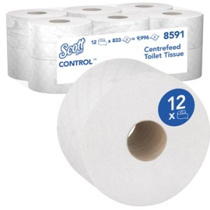 502081 k71861 k718 k7186 kimberly clark papier papieren toilet toiletpapier toiletpapieren wc wc-papier wcpapier scott control centrefeed rol wit 2-laags pak 12 rollen 8591 -000032 5027375052880 ecologisch fsc certified