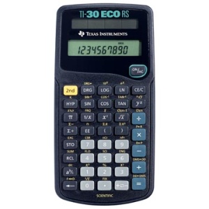 w30eco w30e w30ec instruments texas calculator wetenschappelijke rekenmachine ti-30 eco rs rekenmachines 120321 421107 24ti30eco 30rs/tbl/5e1/a 5803002 30rs/tbl/5e1/e 3243480009942 53243480009947 10 % toets plus/min toets werkt op zonnecellen zwart
